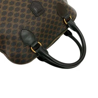 Pre-owned Celine Black Brown Leather Boston Bag Handbag ()