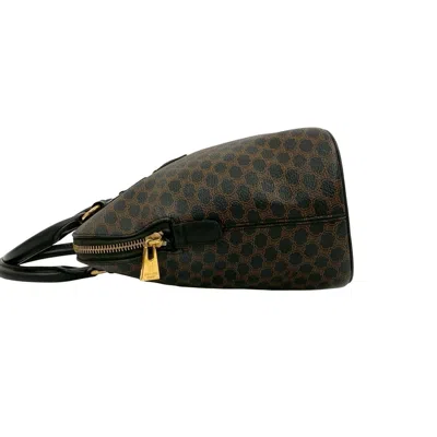 Pre-owned Celine Black Brown Leather Boston Bag Handbag ()