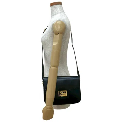 Pre-owned Celine Black Leather Pochette Shoulder Bag ()
