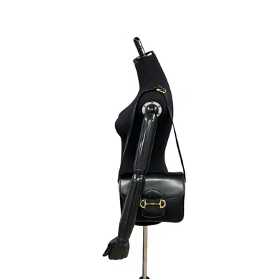 Pre-owned Celine Black Leather Pochette Shoulder Bag ()