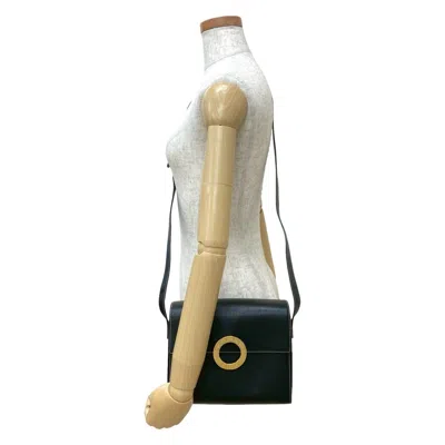 Pre-owned Celine Black Leather Pochette Shoulder Bag ()