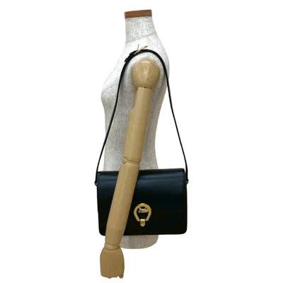 Pre-owned Celine Black Leather Pochette Shoulder Bag ()