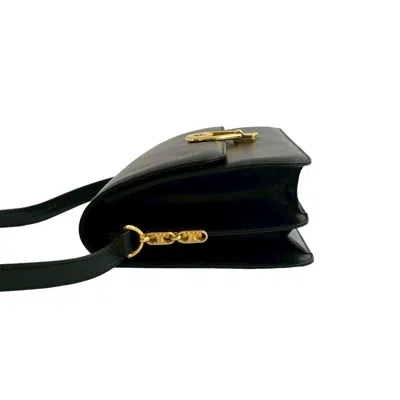 Pre-owned Celine Black Leather Pochette Shoulder Bag ()