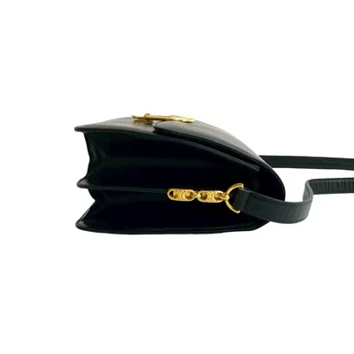 Pre-owned Celine Black Leather Pochette Shoulder Bag ()