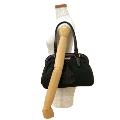 Pre-owned Celine Brown Canvas Leather Tote Bag ()