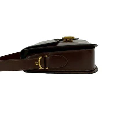 Pre-owned Celine Brown Leather Pochette Shoulder Bag ()