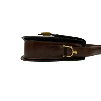 Pre-owned Celine Brown Leather Pochette Shoulder Bag ()