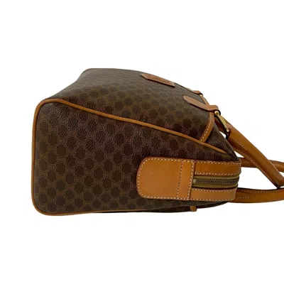 Pre-owned Celine Brown Leather Pvc Boston Bag Handbag ()