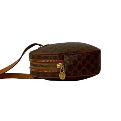 Pre-owned Celine Brown Leather Pvc Pochette Shoulder Bag ()