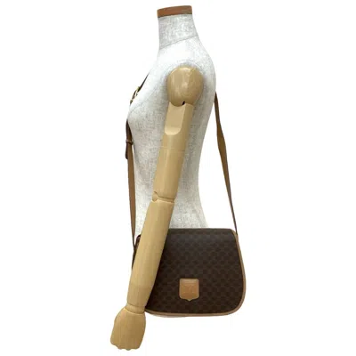 Pre-owned Celine Brown Leather Pvc Pochette Shoulder Bag ()