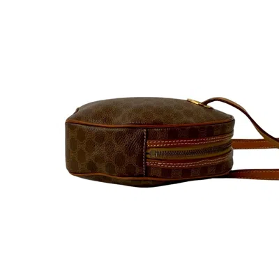 Pre-owned Celine Brown Leather Pvc Pochette Shoulder Bag ()