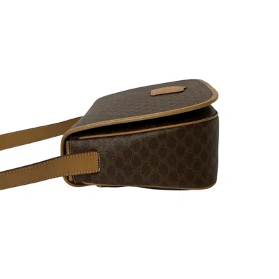 Pre-owned Celine Brown Leather Pvc Pochette Shoulder Bag ()