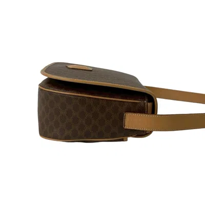 Pre-owned Celine Brown Leather Pvc Pochette Shoulder Bag ()
