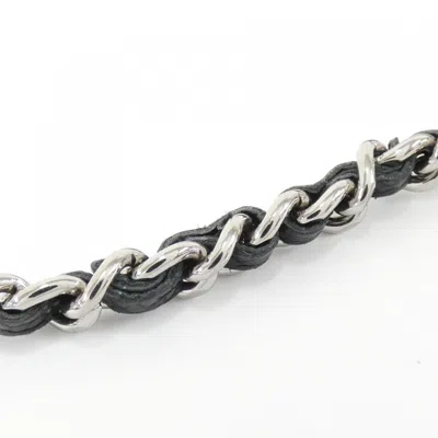 Pre-owned Chanel Black Grained Calfskin Chain/shoulder Wallet ()