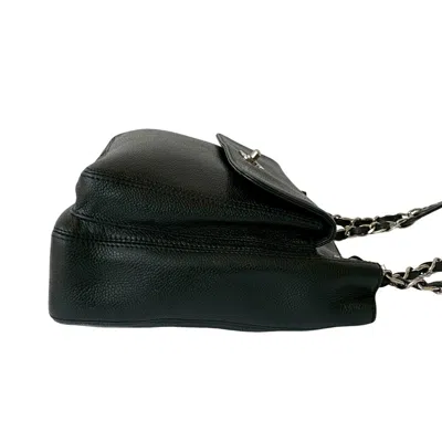 Pre-owned Chanel Black Grained Calfskin Shoulder Bag Tote Bag ()