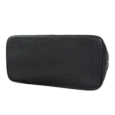 Pre-owned Chanel Black Grained Calfskin Tote Bag ()
