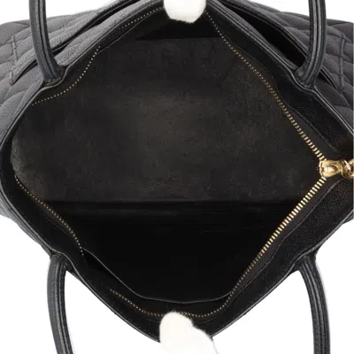 Pre-owned Chanel Black Grained Calfskin Tote Bag ()
