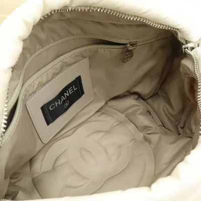 Pre-owned Chanel Pink White Nylon Fanny Pack Pouch Sling Bag ()