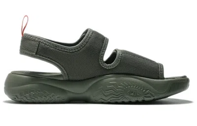 Fila Thick Sole Velcro Green Korean Version Unisex Sandals