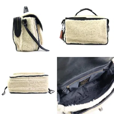 Pre-owned Coach Black Ivory Leather Shoulder Bag ()