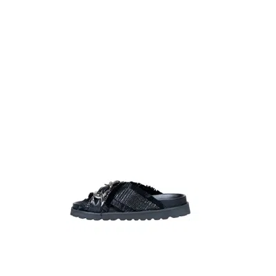 Cult Black Polyethylene Sandal In Black