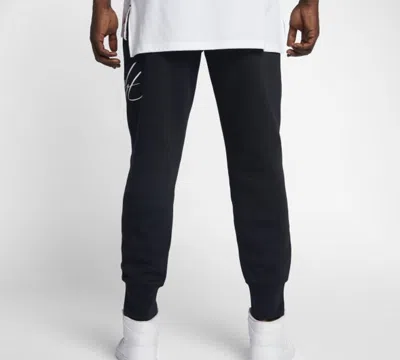 Air Jordan Air Alphabet Printing Knit Fleece Sports Long Pants Black