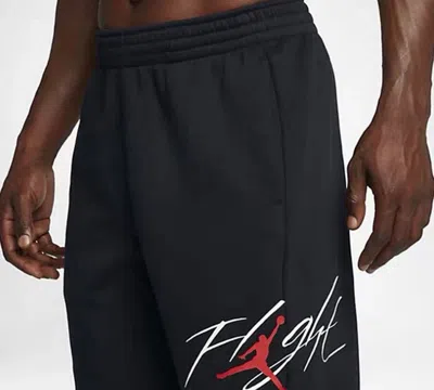 Air Jordan Air Alphabet Printing Knit Fleece Sports Long Pants Black