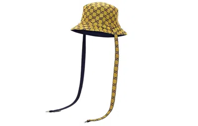 Gucci Gg Reversible Bucket Hat 'yellow Blue'