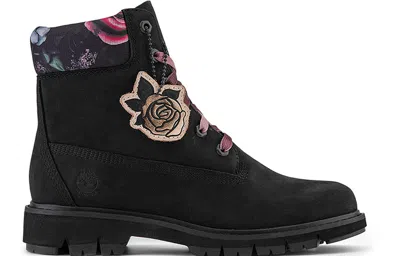 Timberland (wmns)  Lucia Way 6 Inch Charm Waterproof Boot 'black Nubuck' In Multi