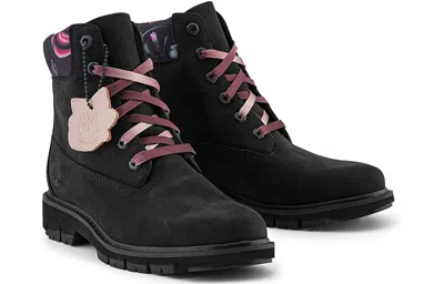 Timberland (wmns)  Lucia Way 6 Inch Charm Waterproof Boot 'black Nubuck' In Multi