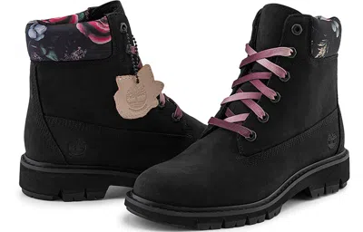 Timberland (wmns)  Lucia Way 6 Inch Charm Waterproof Boot 'black Nubuck' In Multi