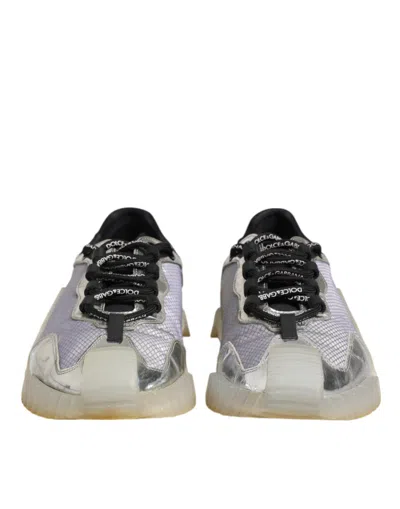 Pre-owned Dolce & Gabbana Multicolor Silver Logo Low Top Ns1 Sneakers Men's Shoes ()