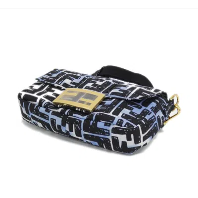 Pre-owned Fendi Baguette Black Nylon Shoulder Bag ()