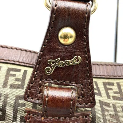 Pre-owned Fendi Brown Canvas Shoulder Bag Tote Bag ()