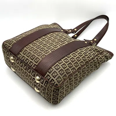 Pre-owned Fendi Brown Canvas Shoulder Bag Tote Bag ()
