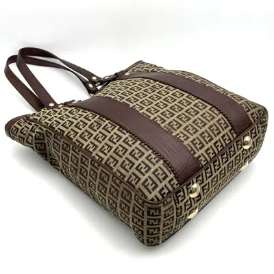 Pre-owned Fendi Brown Canvas Shoulder Bag Tote Bag ()