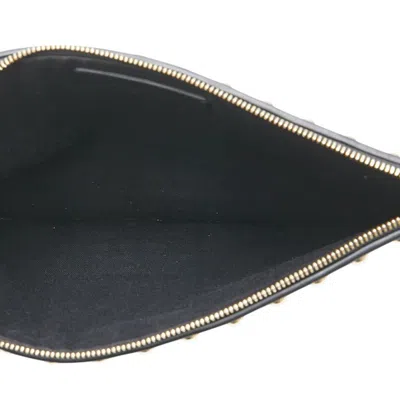Pre-owned Givenchy Black White Leather Clutch Bag ()