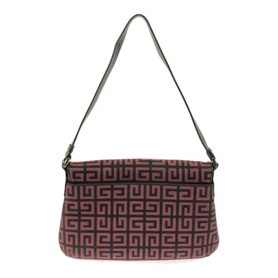 Pre-owned Givenchy Red Color Canvas Leather Shoulder Bag ()