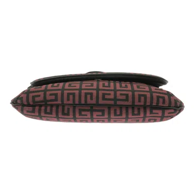 Pre-owned Givenchy Red Color Canvas Leather Shoulder Bag ()