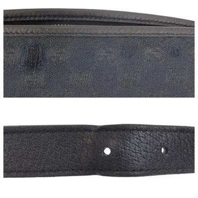 Pre-owned Gucci Abbey Black Gg Canvas Leather Messenger Bag Shoulder Bag ()