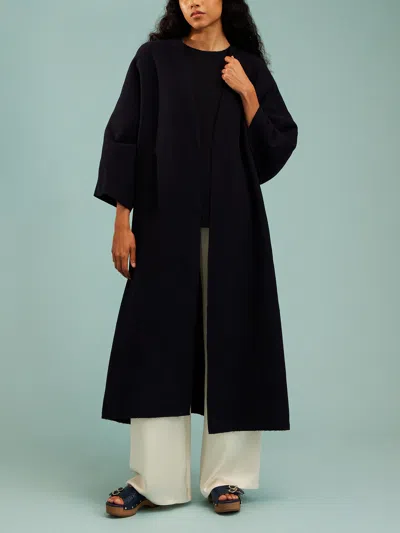 Dušan Wool V-neck Robe One Size