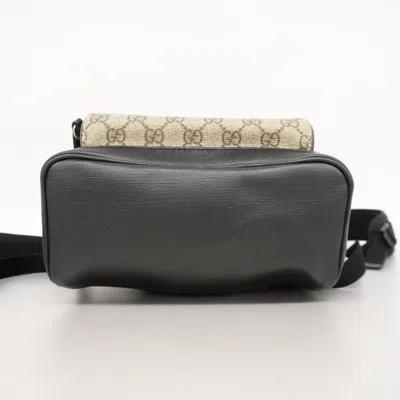 Pre-owned Gucci Black Brown Pvc Backpack ()
