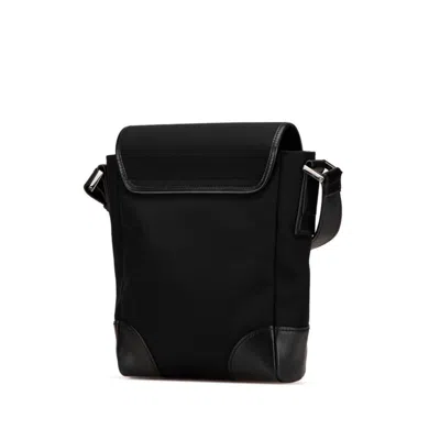 Pre-owned Gucci Black Canvas Leather Shoulder Bag ()