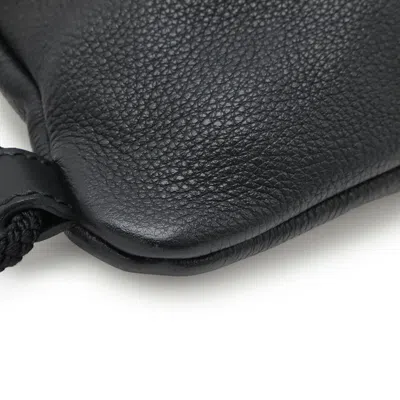 Pre-owned Gucci Black Green Red Color Leather Backpack ()