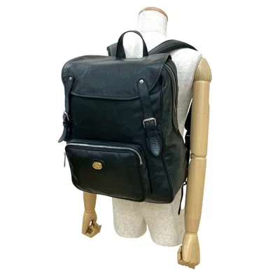 Pre-owned Gucci Black Leather Backpack ()