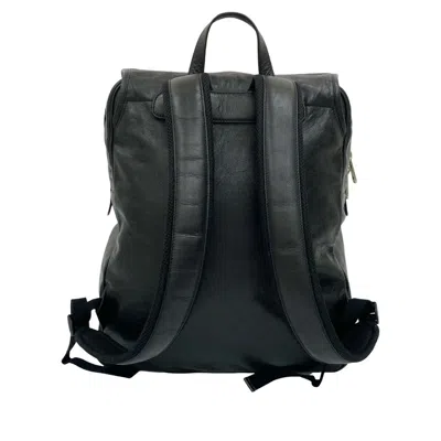 Pre-owned Gucci Black Leather Backpack ()