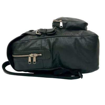 Pre-owned Gucci Black Leather Backpack ()
