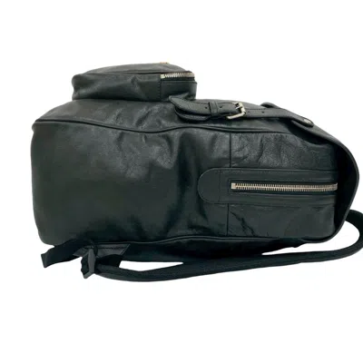 Pre-owned Gucci Black Leather Backpack ()