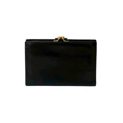 Pre-owned Gucci Black Leather Wallet (bi-fold) ()