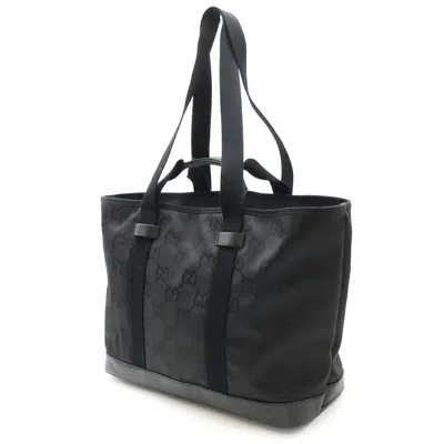 Pre-owned Gucci Black Nylon Canvas Shoulder Bag ()